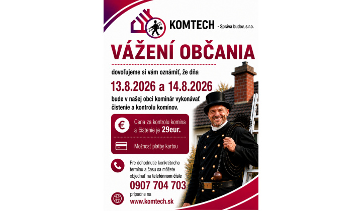 Čistenie komínov