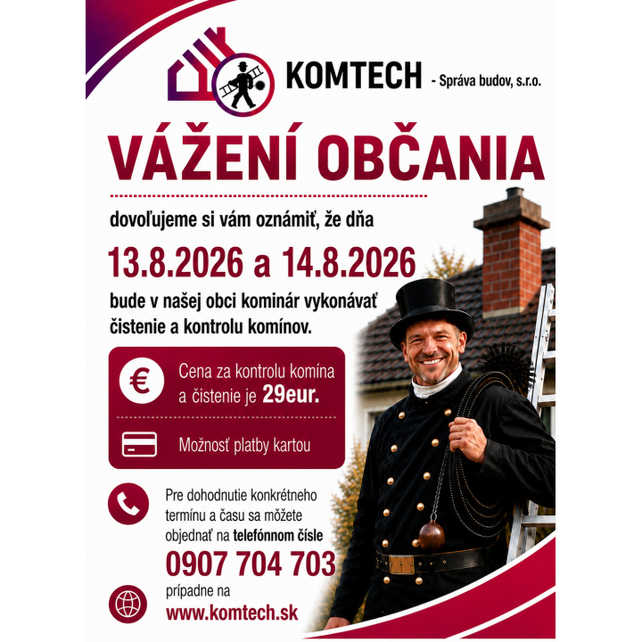 Čistenie komínov