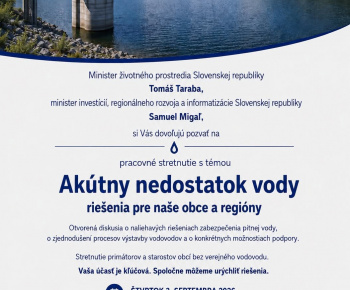 Aktuality / Akútny nedostatok vody - foto