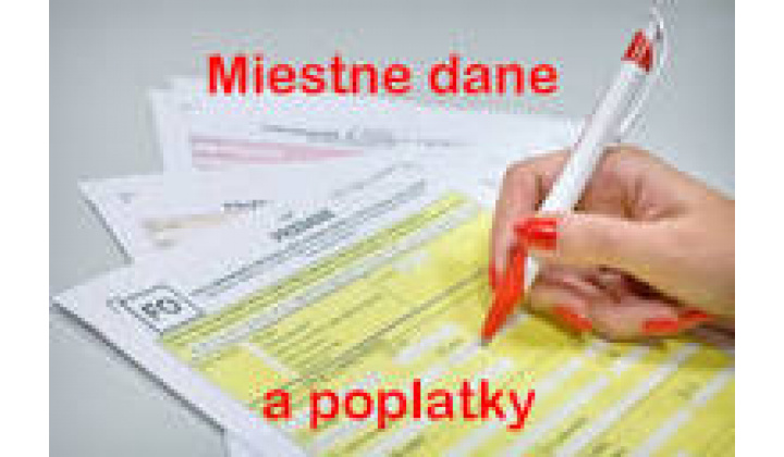 Miestne dane a poplatky