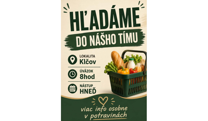 Voľné pracovné miesto