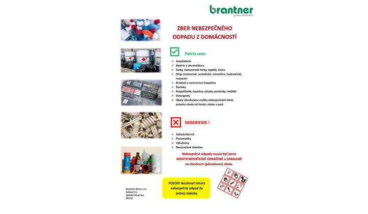 Zber nebezpečného odpadu 