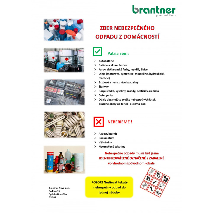 Zber nebezpečného odpadu 