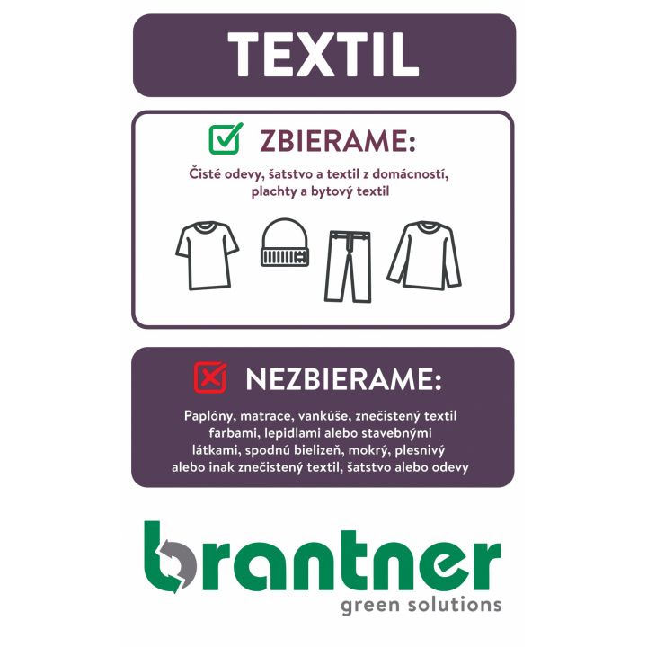 Zber textilu 